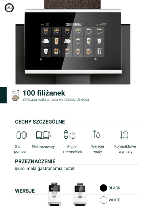 Profesjonalne ekspresy do kawy Coffee Format FIT – wydajne ekspresy do hoteli, biur i punktów gastronomicznych