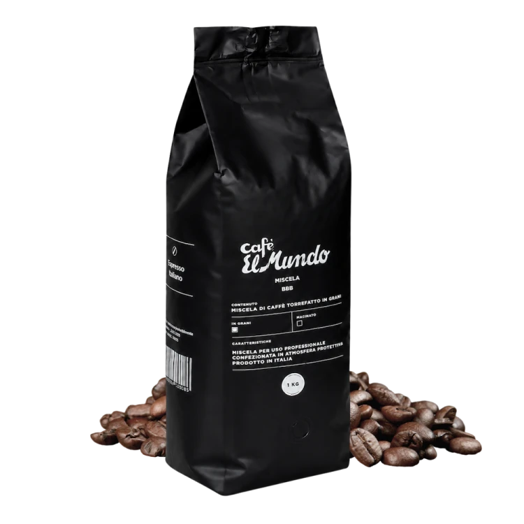 Włoska kawa ziarnista BBB ORO 1 kg – certyfikowana kawa premium Espresso Italiano