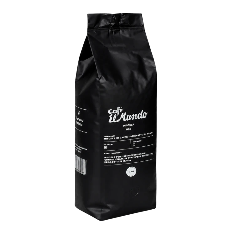 Włoska kawa ziarnista BBB ORO 1 kg – 90% Arabika 10% Robusta do ekspresów