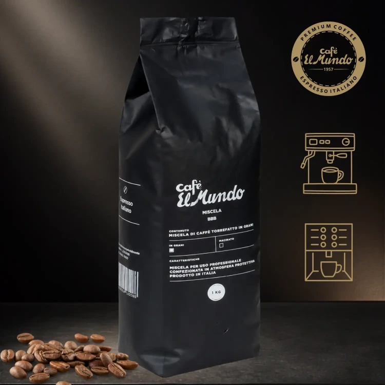 BBB ORO 1 kg – certyfikowana włoska kawa ziarnista premium Espresso Italiano