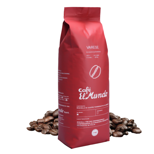 Włoska kawa ziarnista Cafe El Mundo VARESE 1 kg – 80% Arabica 20% Robusta