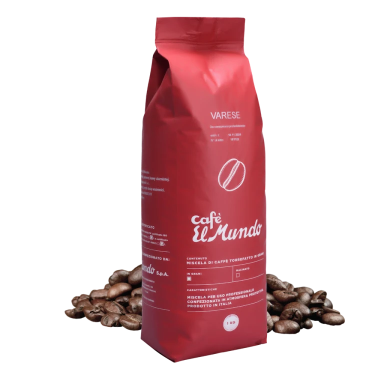 Włoska kawa ziarnista Cafe El Mundo VARESE 1 kg – 80% Arabica 20% Robusta
