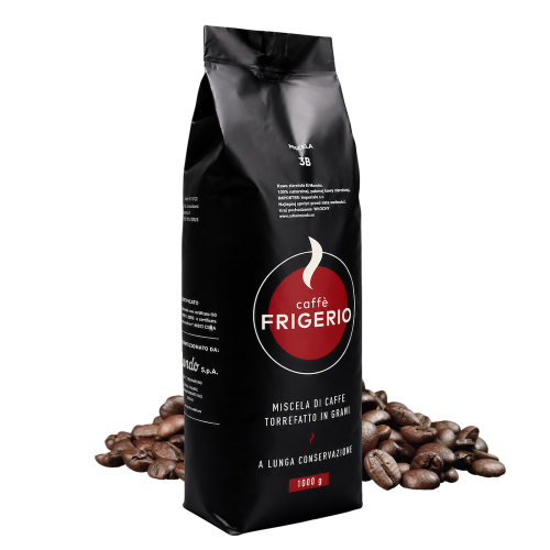 Kawa ziarnista Cafe El Mundo FRIGERIO 1kg – włoska kawa premium z ziarnami kawy