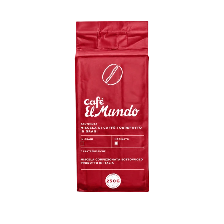 Kawa mielona Cafe El Mundo Moka Rossa 250g – włoska kawa premium