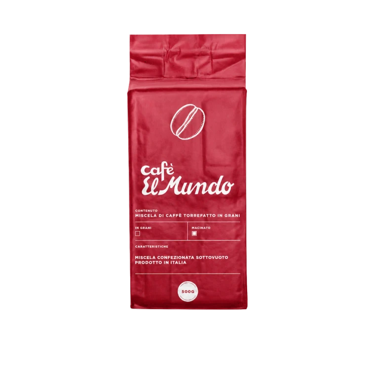 Kawa mielona Cafe El Mundo Moka Rossa 500g – włoska kawa premium