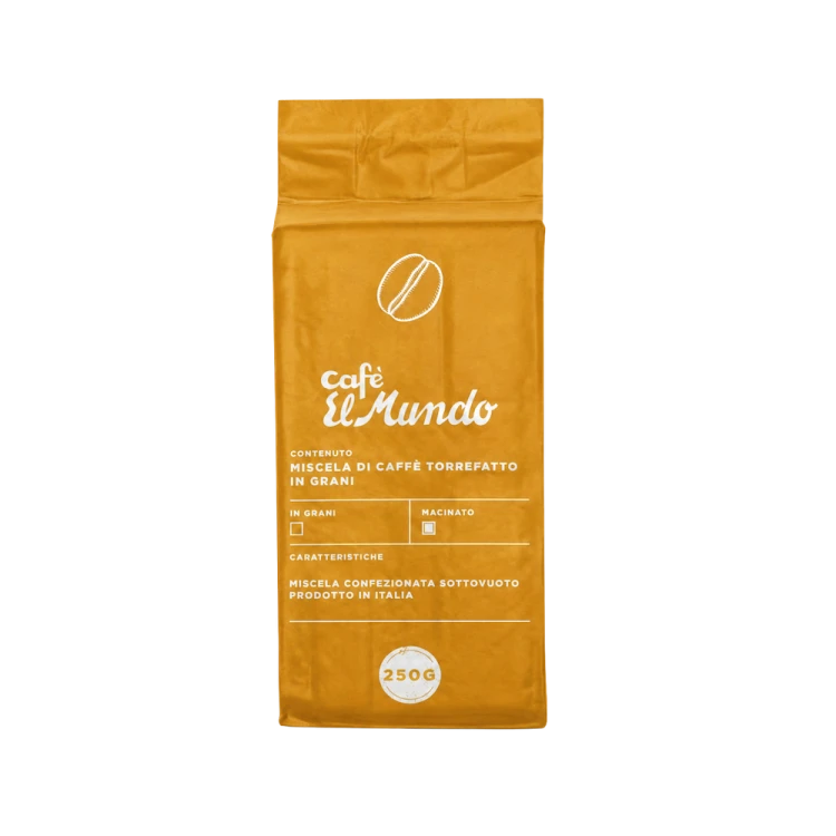 Kawa mielona Cafe El Mundo Moka Oro 250g – włoska kawa 100% Arabica premium