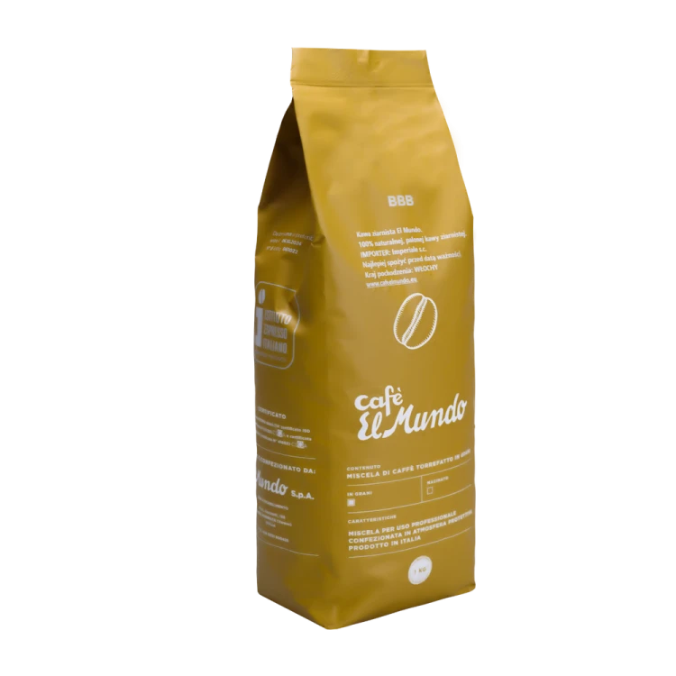 Cafe El Mundo BBB Oro 0,5kg – włoska kawa ziarnista premium