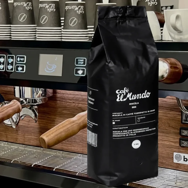 Cafe El Mundo BBB Oro – włoska kawa ziarnista do ekspresu kolbowego