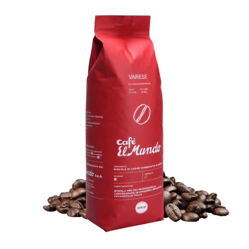 Włoska kawa ziarnista Cafe El Mundo Varese 0,5kg – premium do ekspresu