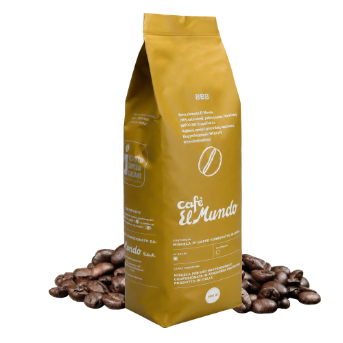 Włoska kawa ziarnista Cafe El Mundo BBB Oro 0,5kg – kawa premium do ekspresu